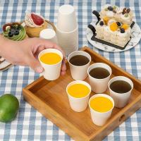 Vasos De Papel Desechables Pequeños Para Probar Café Caramelo Jugo Ideal Para Fiestas De Navidad Y Viajes En Supermercados - details 6