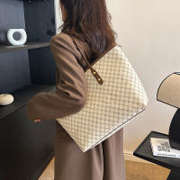 Bolso de mano clásico Vintage con estampado de letras, bolso de viaje de gran capacidad, bolso de hombro de cuero PU para mujer - details 3