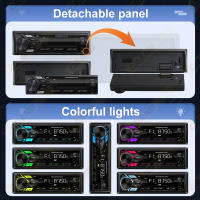 Reproductor De Música Para Coche Con Pantalla LED Y Controles Remotos USB FM Radio Tuner 1din AUX Input Bluetooth Y Pantalla LED - details 5