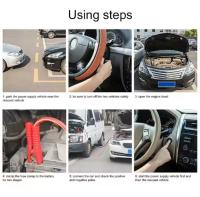 Cable de Emergencia para Coche – 2000A | Cables de Arranque para Batería de Automóvil con Pinzas Resistentes - details 0