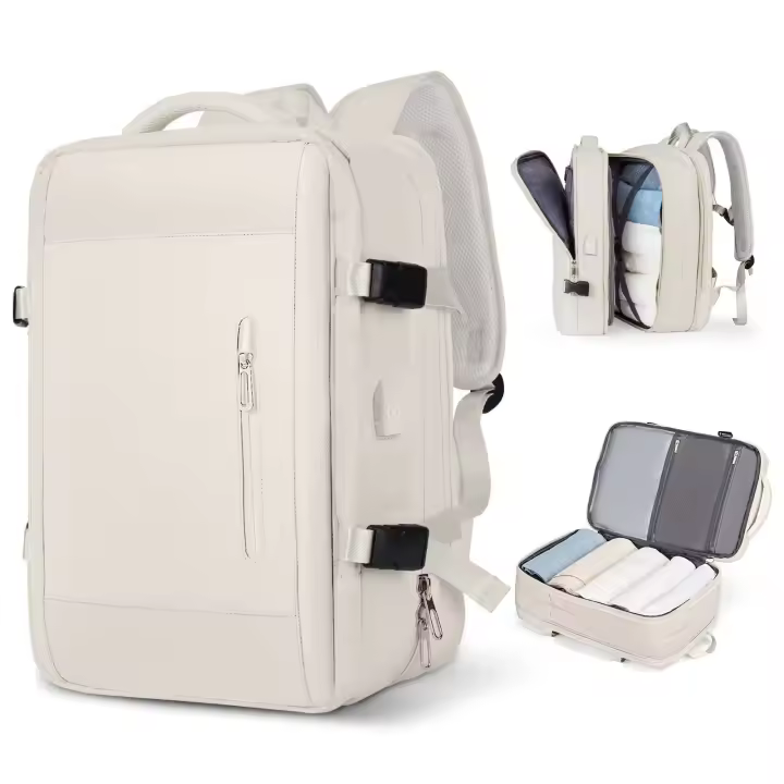 Mochila de Viaje en Cabina de Avión 45x33x22 Maleta de Cabina para Mujer Mochila pequeña Bolsa de Viaje Equipaje de Mano Bolsa de Cabina Mochila Impermeable para portátil para Hombre con USB - 1