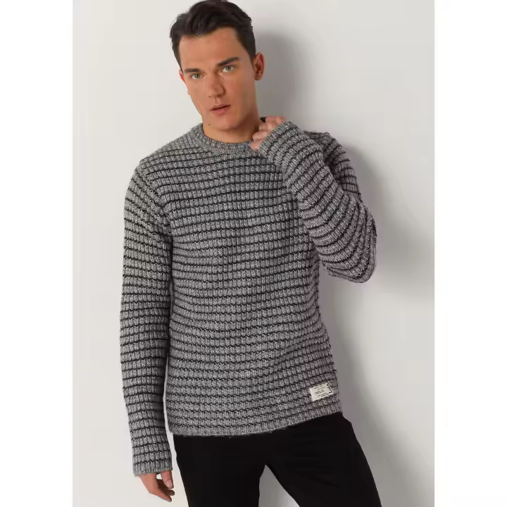 LOIS JEANS - Jersey cuello caja con rayas - 1