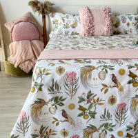 Juego de Sábanas Algodón Estampado Exótico Pájaros – Alo Home - details 2