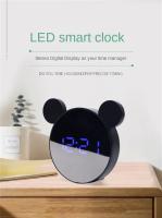 Reloj De Alarma Digital LED Con Función Snooze Y Carga USB Mini Ratón Electrónico Decorativo Para La Habitación Incluye Cable De Carga - details 0