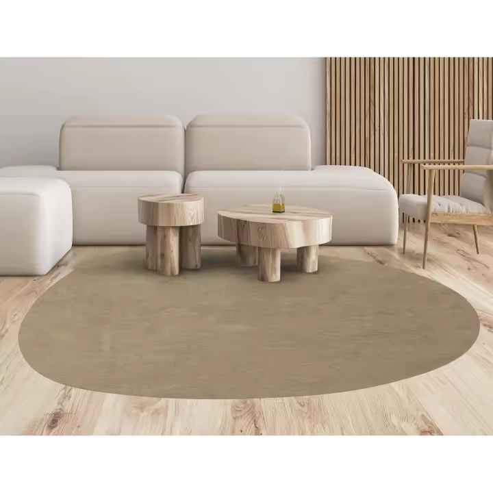 VINILIKO, Alfombra de vinilo Forma Color Topo 66x84 - 1