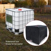 Cubierta de contenedor IBC-Tapa de contenedor de tanque de agua Pctive, cubiertas de contenedor IBC Cubierta de estante solar para tanque de agua de lluvia-120X100X116cm - details 2