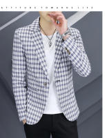 Nueva Chaqueta De Negocios Para Hombre 2024 De Alta Calidad Moda Casual Tendencia Gris Regular Cierre Frontal Soltero Polyester - details 11