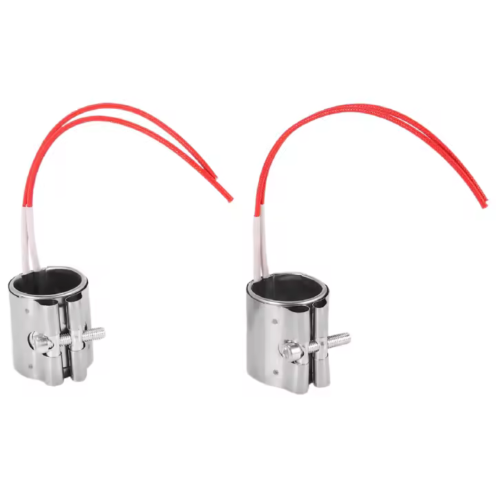 Elementos calefactores de acero inoxidable para máquina de inyección de plástico, calentador de banda de Mica, 35x45mm, 220V, 150W, 2 unidades por lote - 1