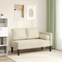 vidaXL Sofá diván con cojines cuero sintético en color Gris/Crema/Capuchino y más | acolchados duraderos para sofás de jardín terraza exterior - details 1
