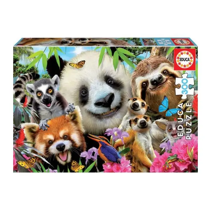 Educa Puzzle 300 Piezas Amigos Selfie Juego de Clavijas - 1