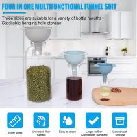 Juego De Funcales Multifuncionales De Plástico Para El Hogar Filtro De Aceite Repartidor De Aceite Accesorios De Cocina - details 4