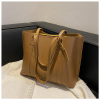 Bolso De Hombro Versátil De Cuero Suave Negro Minimalista Gran Capacidad Bolso De Tote Casual Para Mujer Estilo Inglés - details 34