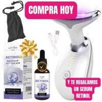 MISTIK  Equipo Masajeador Rejuvenecimiento Facial Papada Arrugas Piel Lifting Antienvejecimiento Hidratacion Con Serum Retinol Acne Colageno Belleza Mujer Cara Cuello Papada Terapia con EMS 42° Temperatura Vibracion Sonica Led MISTIK BEAUTY MADRID - details 0