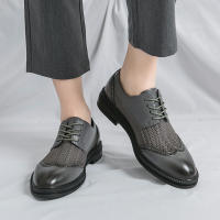 Zapatos Derbys Para Hombre En Cuero Patentado Blanco Formal Clásico Y Moderno Para Fiesta Y Negocios Zapatos Largos De Diámetro Medio - details 4