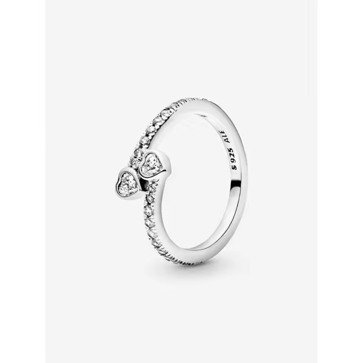 Pandora - Anillo de Dos Corazones - 1