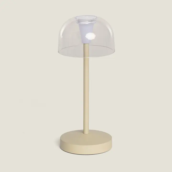 Lámpara de Mesa LED Portátil para Exterior Metal con Batería Recargable Lendora - 1