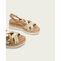 PORRONET 3033-126 Sandalias plataforma mujer 32125 24V SANDALIA CUÑA CRUZADA ARENA PLATINO - details 3