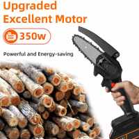 ​​Sierra de Cadena Eléctrica Mini 4'' (100mm), 350W, Corte Profundo 80mm - Ligera 1.2KG, Ideal para Podar Árboles y Jardinería Doméstica (Incluye 2 Cadenas Seguridad)​ - details 5
