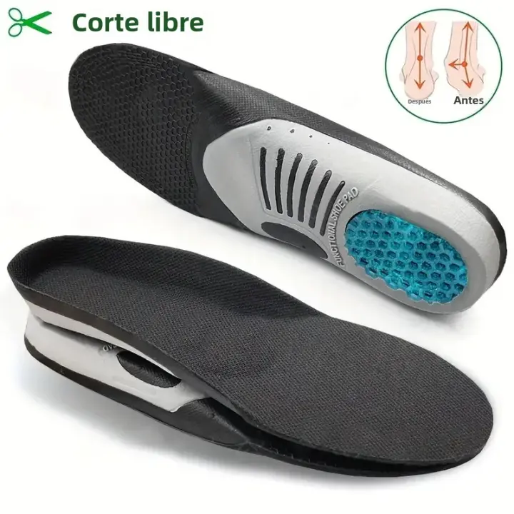 1Par De Plantillas Ortopédicas Para Zapatos Soporte De Arco Para Pies Planos Y Fascitis Plantillas Sanitarias Absorbentes De Sudor Anti-Derrapantes Resistentes Al Desgaste - 1