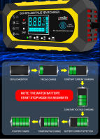 Cargador De Batería De Coche Automático 12V 10A Inteligente Pulso Reparación 24V 5A Para AGM GEL WET Ácido Plomo Con Pantalla LCD - details 10