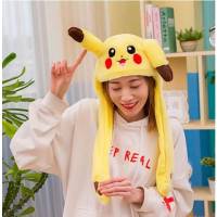 Divertido sombrero de peluche Pikachu, oído movimiento salto, Cosplay - details 0
