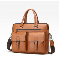 Bolso De Negocios Para Hombre De Lujo En Cuero PU Bolso De Mano Para Laptop Y Archivos A4 Estilo Oficina Y Almuerzo - details 12