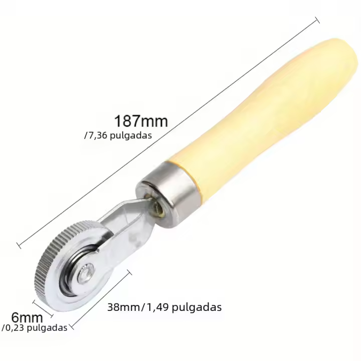 Kit De Reparación De Neumáticos Para Coche Y Motocicleta Con Mango De Madera Herramienta De Reparación De Ruedas Para Automóviles Accesorios De Reparación De Neumáticos - 1