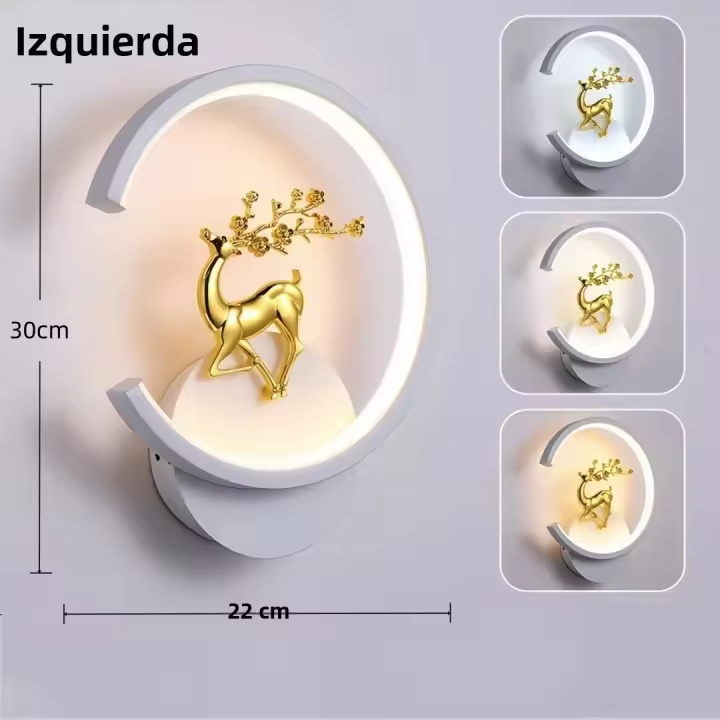 Lámpara De Pared Moderna De Lujo En Metal Estilo Nórdico Creativa Para Dormitorio Sala De Estar Restaurante Decoración Interior Luz De Pasillo - 1