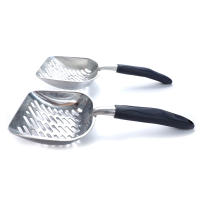 Escobilla Para Arenero Grande Con Mango Largo Y Cuchara Profunda Herramienta De Limpieza Para Mascotas De Metal - details 0