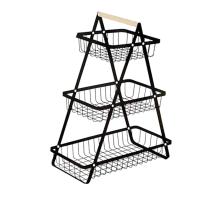HOME  Cesta de Frutas de 2 Niveles con Soporte para Frutero y Verduras - details 4