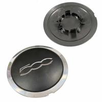Tapa Central De Eje Silvery Para Ruedas De Fiat 500 Conjunto De 6 Tapas De Polvo 133mm Reemplazo Para 68078419AC 68078421AC - details 2