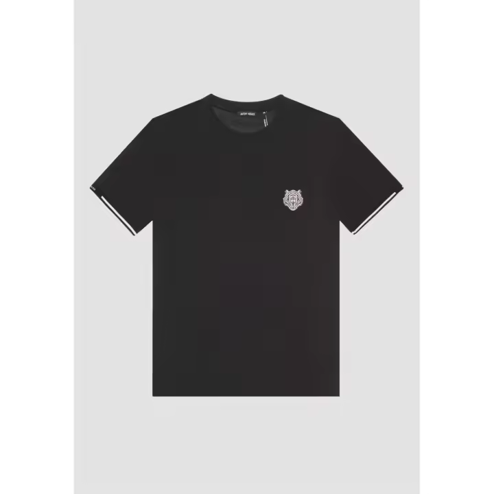 Antony Morato Camiseta MMKS02374 Blanca y Negra - 1
