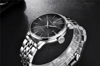 Reloj Mecánico PAGANI DESIGN Para Hombre Resistente Al Agua De Acero Inoxidable Deportivo Y De Moda Con Display Sin Números Corona a Prueba De Agua Y Cierre Push Button Hidden Clasp - details 13