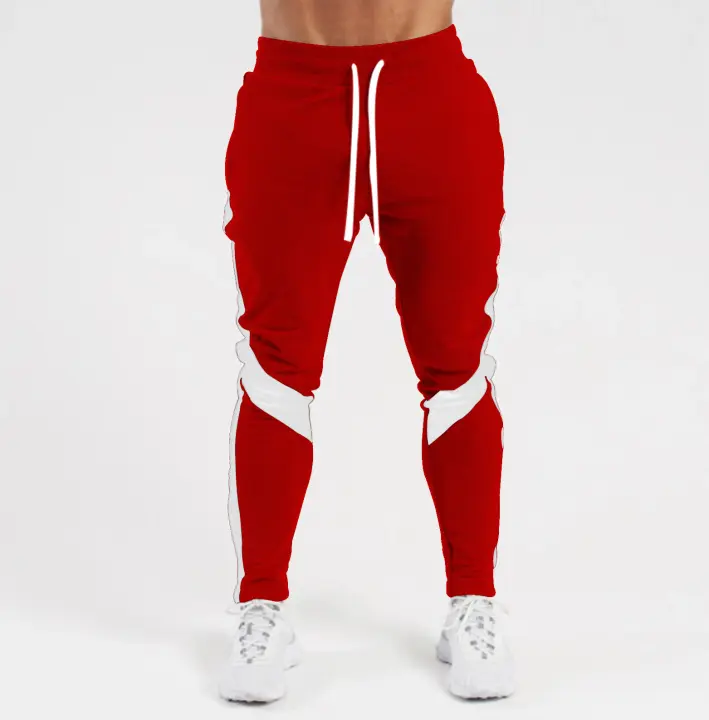 Pantalones De Jogging Para Hombre Pantalones Deportivos Fitness Estilo Delgado Negro Ropa Deportiva Tracksuit Cintura Elástica - 1