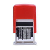 Estampador De Fecha En Tinta 4MM Con Inversión De Color Rojo Azul Negro Operación Suave Versión Inglesa Stamping Accurate Base Ancha Suministros - details 3