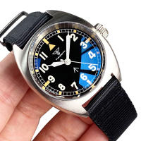 Reloj Mecánico De Pulsera Deportivo Para Hombre NH35 Movimiento 36mm Pantalla Verde Lume Correa De Nylon Acero Inodoro a 20Bar - details 0
