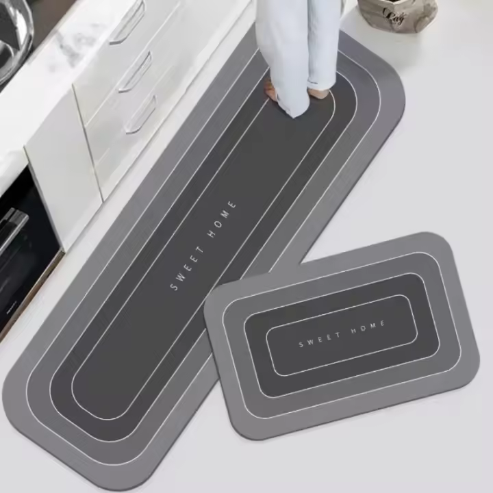 Alfombra De Cocina Impermeable Antideslizante Resistente a La Suciedad Alfombras De Entrada Alfombra De Puerta Alfombra De Piso En Largo De Strips Rugs Para El Hogar - 1