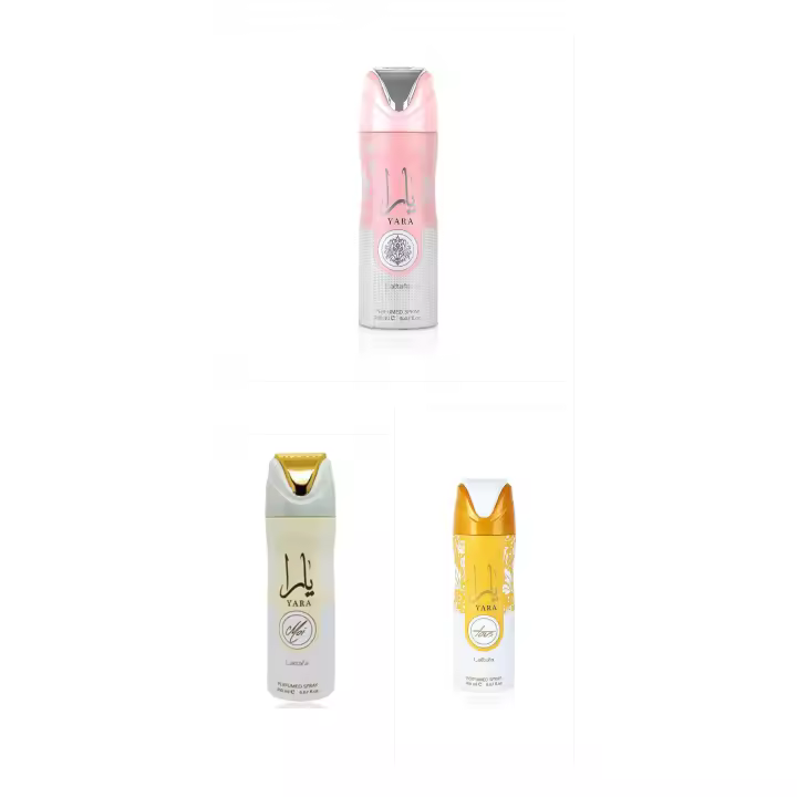 Lattafa - SET - Desodorante spray corporal Yara de larga duración, 200ml x3 - 1