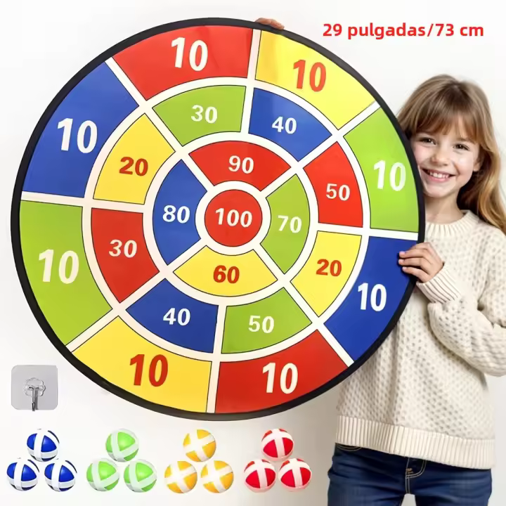 Juego De Dardos Montessori Para Niños Tablero De Tiro Con Arco De Bolitas Adhesivas Juego Educativo Al Aire Libre Deportes De Tiro Con Arco - 1