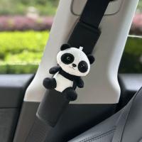 Almohadilla Protectora De Cinturón De Seguridad Para Coche En Forma De Panda Cartoon Accesorio De Asiento Automóvil - details 4