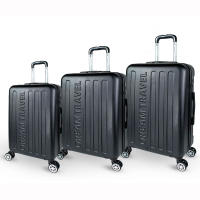 DreamTravel Juego de 3 Maletas con Letras Brillantes (20"+24"+28") - Set de Equipaje Rígido en 7 Colores Vivos (Verde/Negro/Gris/Celeste/Verde Militar/Oro Rosa/Rosa) | Maletas con Ruedas 360° Silenciosas, Cerradura TSA, Ligero para Viajes/Vacaciones - details 6