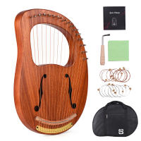 Harpa De Madera Con 16 Cuerdas WH-16 Acero Musical Instrumento De Cuerda Sólido Con Bolsa De Transporte Llave De Ajuste Y Cables De Repuesto - details 3