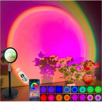 Lámpara De Puesta Del Sol Inteligente Tuya LED Con Luz Nocturna USB RGB Control Remoto Por App Smart Life Decoración De Habitaciones Fotografía Festivales Nacimientos - details 0