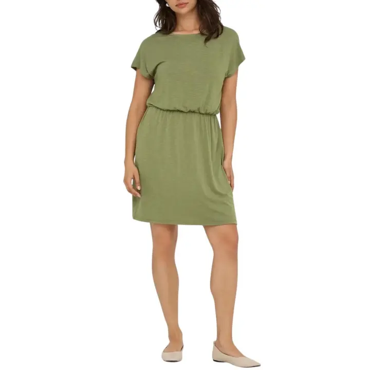 ONLFREDA BATSLEEVE O-NECK MIX DRESS JRSMermaid - 1