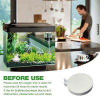 Disco De Oxígeno Para Acuario Nano Burbuja Placa De Burbujas Difusor De Burbujas Para Acuarios Compresor De Aire Duradero No Tóxico - details 8