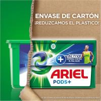 Ariel | Pack Active Todo En 1 PODS, Detergente Líquido Para Lavadora + Defensa Activa Contra El Olor Lavados, Limpieza Profunda Y Acción Extra Contra Los Malos Olores 4x19 cápsulas - details 0