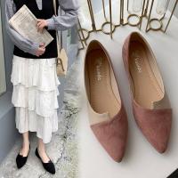 Zapatos De Mujer Moda Colorido Mule Flats Punta Puntiaguda Ballet Planos Slip on Zapatos Mujer Loafers Talla 35-41 Material Superior De Flocking - details 0