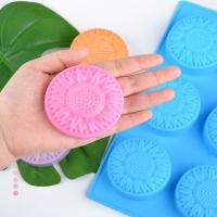 Molde De Silicona En Forma De Flor Creativa Para Hacer Sabanas De Mano Candles Pasteles De Fondant Y Dulces 6 Cavidades - details 5