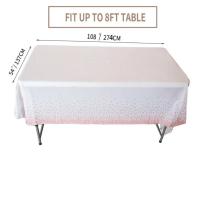 Mantel De Hielo Desechable Con Patrones Dorados Rosa Azul Negro Para Fiestas De Cumpleaños Y Bodas Material PE - details 7
