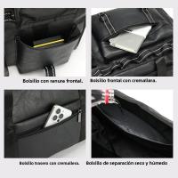 Bolsa De Viaje PU Para Hombres Y Mujeres Bolsa De Gimnasio Deportiva De Senderismo Exterior Con Zapatillas Gran Capacidad Bolsa Hombro Cruzado De Secado Seco Y Humedo - details 8